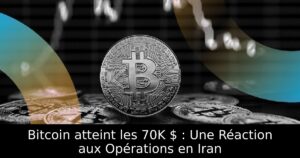 Bitcoin atteint les 70K $ : Une Réaction aux Opérations en Iran