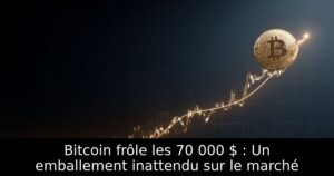 Bitcoin frôle les 70 000 $ : Un emballement inattendu sur le marché