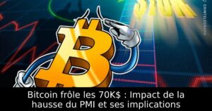 Bitcoin frôle les 70K$ : Impact de la hausse du PMI et ses implications