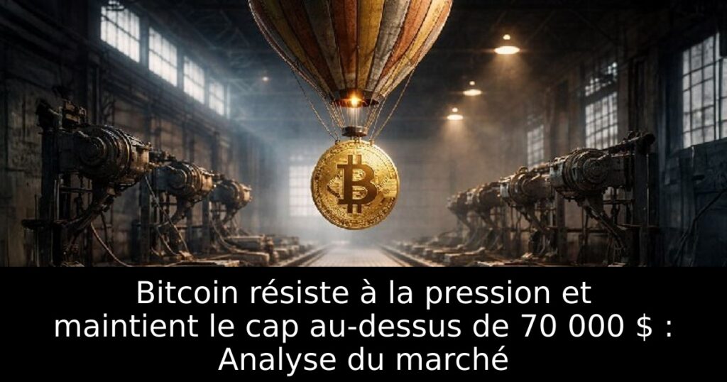 Bitcoin résiste à la pression et maintient le cap au-dessus de 70 000 $ : Analyse du marché