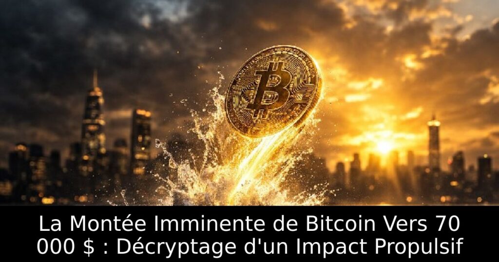 La Montée Imminente de Bitcoin Vers 70 000 $ : Décryptage d&rsquo;un Impact Propulsif