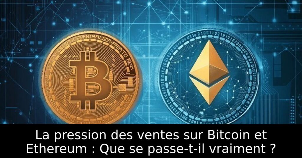 La pression des ventes sur Bitcoin et Ethereum : Que se passe-t-il vraiment ?