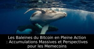 Les Baleines du Bitcoin en Pleine Action : Accumulations Massives et Perspectives pour les Memecoins