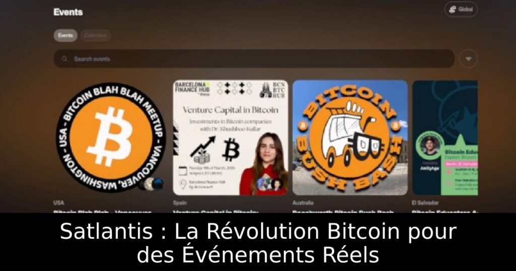 Satlantis : La Révolution Bitcoin pour des Événements Réels
