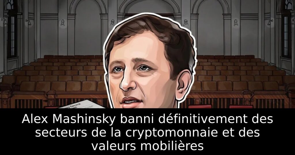 Alex Mashinsky banni définitivement des secteurs de la cryptomonnaie et des valeurs mobilières