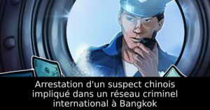 Arrestation d&rsquo;un suspect chinois impliqué dans un réseau criminel international à Bangkok