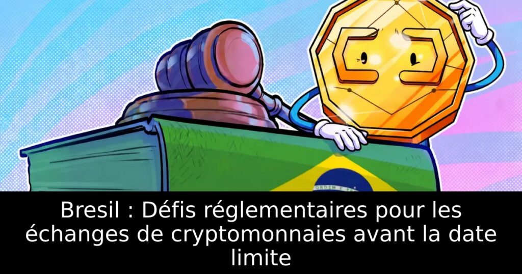 Bresil : Défis réglementaires pour les échanges de cryptomonnaies avant la date limite