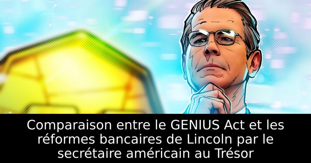 Comparaison entre le GENIUS Act et les réformes bancaires de Lincoln par le secrétaire américain au Trésor