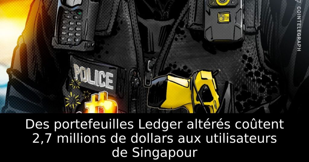 Des portefeuilles Ledger altérés coûtent 2,7 millions de dollars aux utilisateurs de Singapour