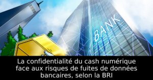 La confidentialité du cash numérique face aux risques de fuites de données bancaires, selon la BRI