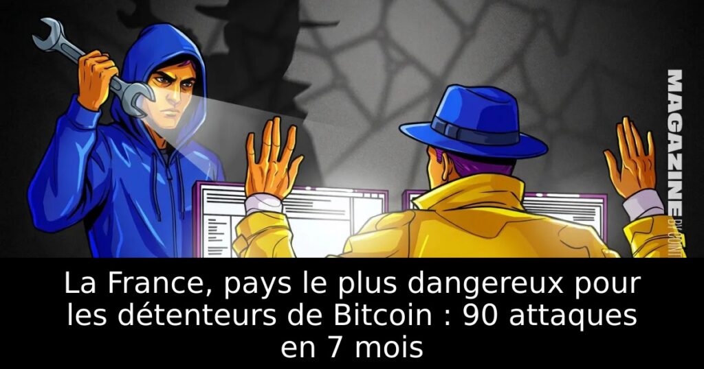La France, pays le plus dangereux pour les détenteurs de Bitcoin : 90 attaques en 7 mois