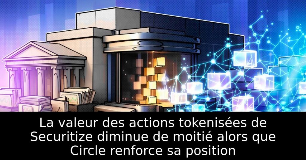 La valeur des actions tokenisées de Securitize diminue de moitié alors que Circle renforce sa position