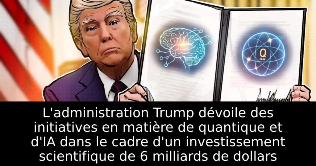 L&rsquo;administration Trump dévoile des initiatives en matière de quantique et d&rsquo;IA dans le cadre d&rsquo;un investissement scientifique de 6 milliards de dollars