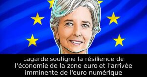Lagarde souligne la résilience de l&rsquo;économie de la zone euro et l&rsquo;arrivée imminente de l&rsquo;euro numérique