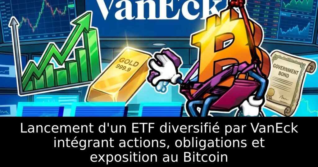 Lancement d&rsquo;un ETF diversifié par VanEck intégrant actions, obligations et exposition au Bitcoin