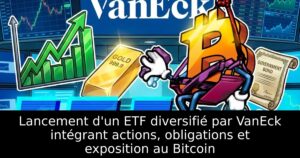 Lancement d&rsquo;un ETF diversifié par VanEck intégrant actions, obligations et exposition au Bitcoin