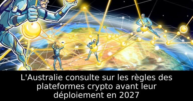 L'Australie consulte sur les règles des plateformes crypto avant leur déploiement en 2027