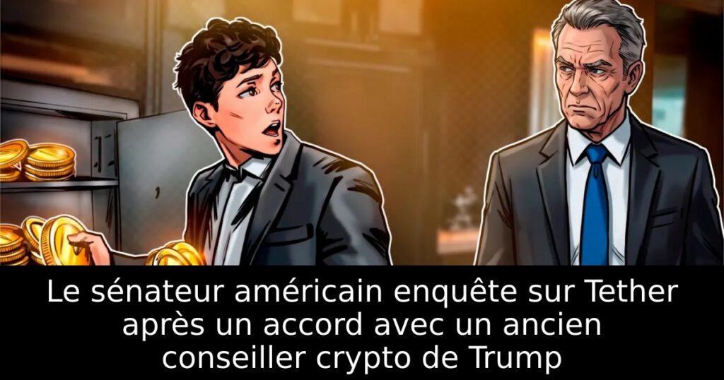 Le sénateur américain enquête sur Tether après un accord avec un ancien conseiller crypto de Trump