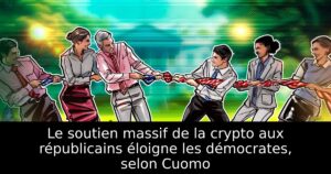 Le soutien massif de la crypto aux républicains éloigne les démocrates, selon Cuomo