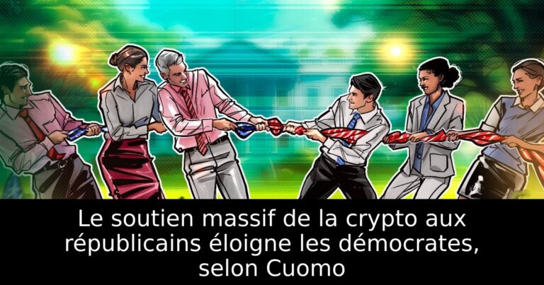 Le soutien massif de la crypto aux républicains éloigne les démocrates, selon Cuomo