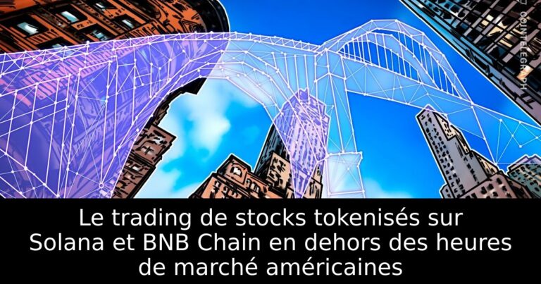 Le trading de stocks tokenisés sur Solana et BNB Chain en dehors des heures de marché américaines