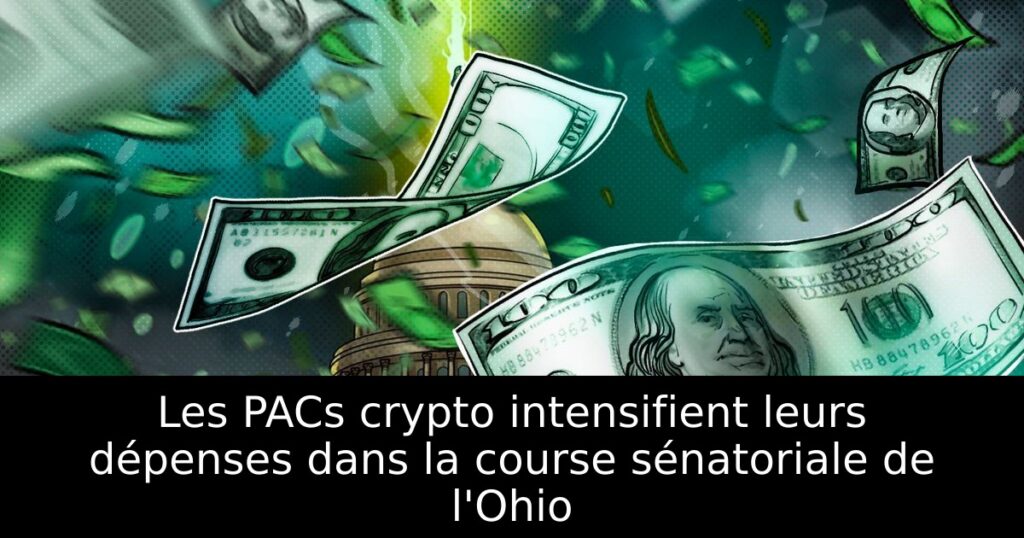 Les PACs crypto intensifient leurs dépenses dans la course sénatoriale de l&rsquo;Ohio