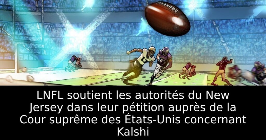LNFL soutient les autorités du New Jersey dans leur pétition auprès de la Cour suprême des États-Unis concernant Kalshi