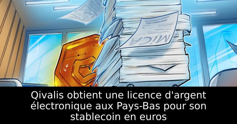 Qivalis obtient une licence d'argent électronique aux Pays-Bas pour son stablecoin en euros