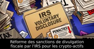 Réforme des sanctions de divulgation fiscale par l&rsquo;IRS pour les crypto-actifs