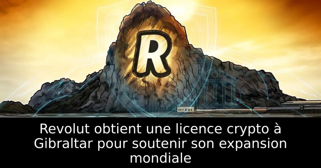 Revolut obtient une licence crypto à Gibraltar pour soutenir son expansion mondiale
