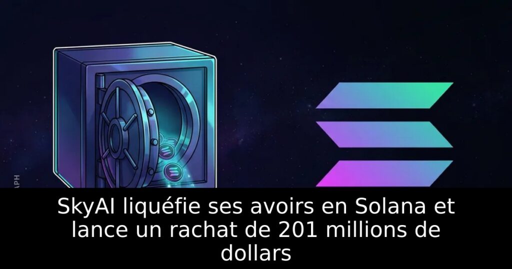 SkyAI liquéfie ses avoirs en Solana et lance un rachat de 201 millions de dollars