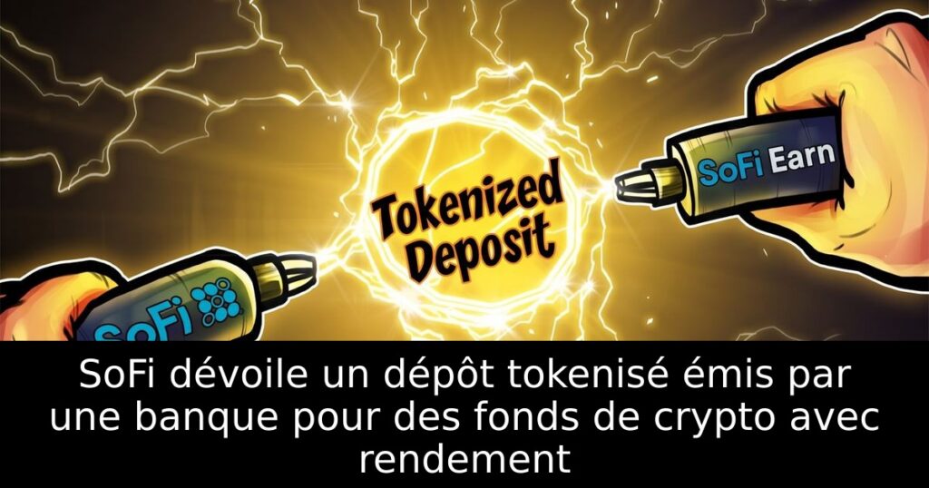 SoFi dévoile un dépôt tokenisé émis par une banque pour des fonds de crypto avec rendement