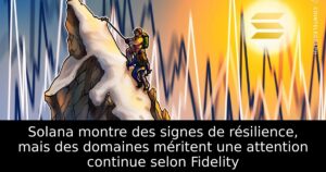 Solana montre des signes de résilience, mais des domaines méritent une attention continue selon Fidelity