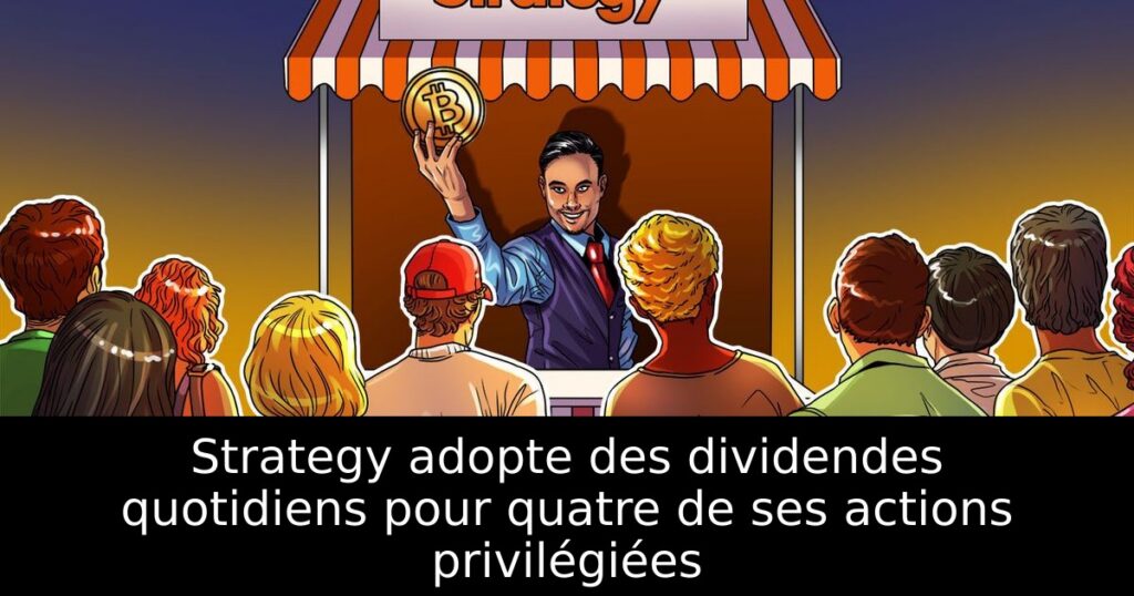 Strategy adopte des dividendes quotidiens pour quatre de ses actions privilégiées