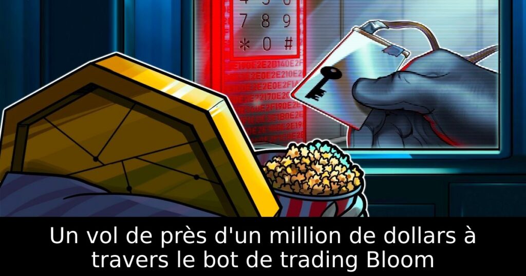 Un vol de près d&rsquo;un million de dollars à travers le bot de trading Bloom